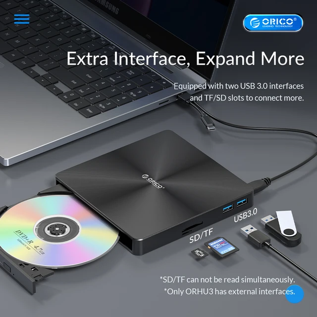 USB 3.0 DVD-ROM lecteur optique externe mince CD Dean lecteur de disque de  bureau PC ordinateur portable tablette Promotion lecteur DVD avec tactile -  AliExpress