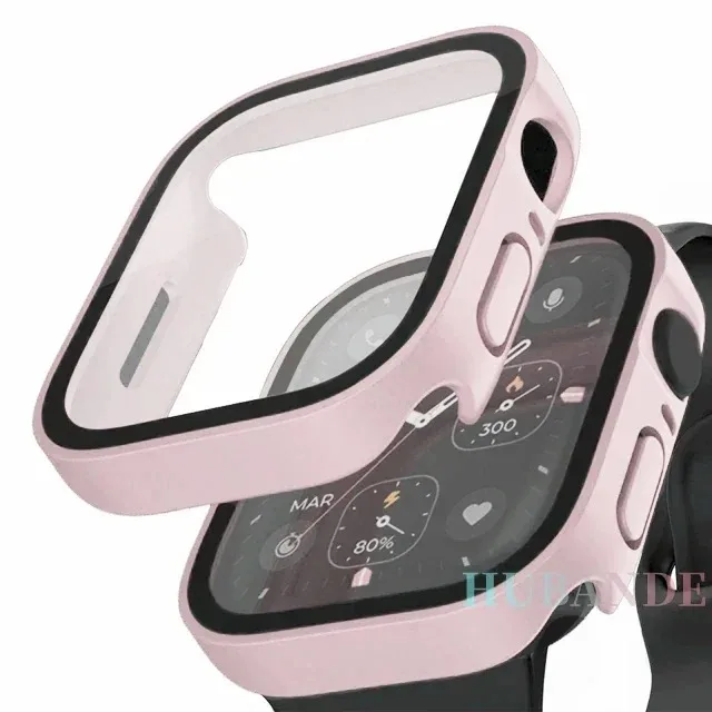 Premium Glass Screen Protector Case for Smartwatch - Straight Edge Design