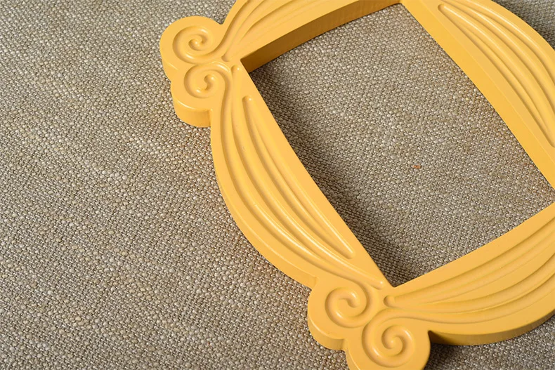 Cadre de porte cadre de porte en bois jaune, série TV Friends, fait à