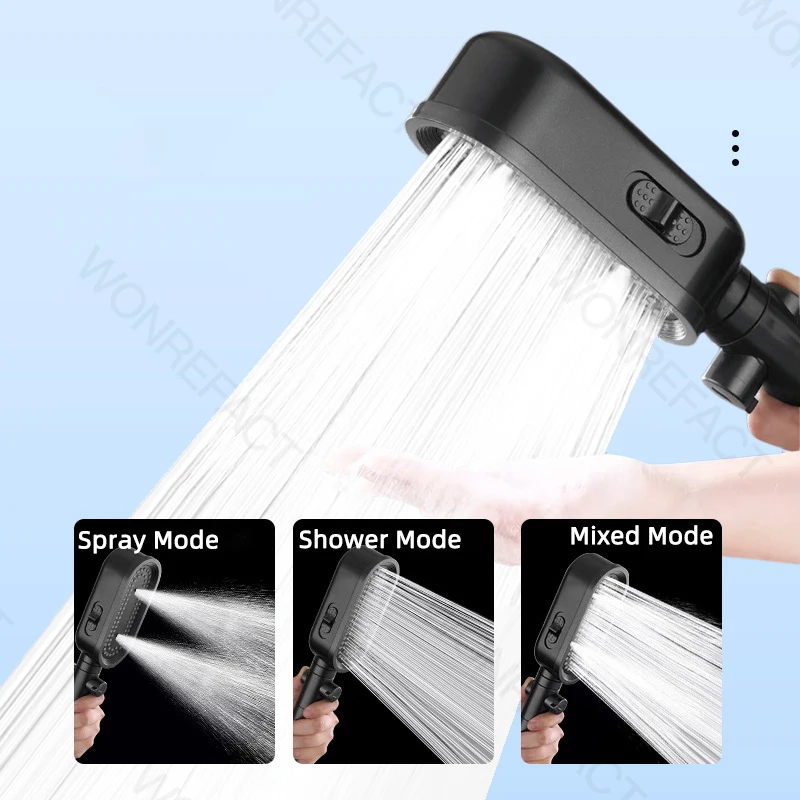 High Pressure Shower Head Handheld Shower Head Bathroom Pressurized Shower Head Filter Element Filters Water Quality Accessories 2