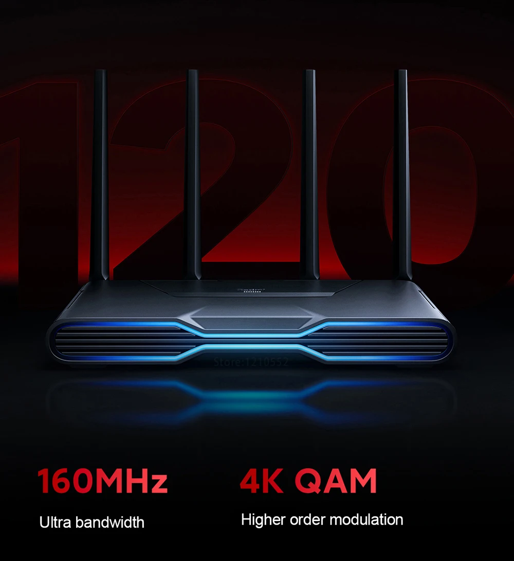 Xiaomi Redmi Router AX5400 Repeater WiFi 6 VPN Lưới 2.5G Cổng Mạng OFDMA MU-MIMO 512MB Qualcomm Chip Tín Hiệu tăng Áp PPPOE