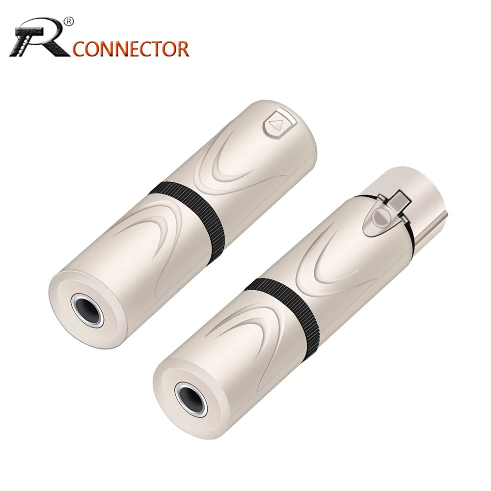 

20pcs 3Pins XLR Male to 1/4" 6.35mm Female Adapter Socket Audio Connector TRS Jack XLR Female to Female Stereo Microphone Mixer