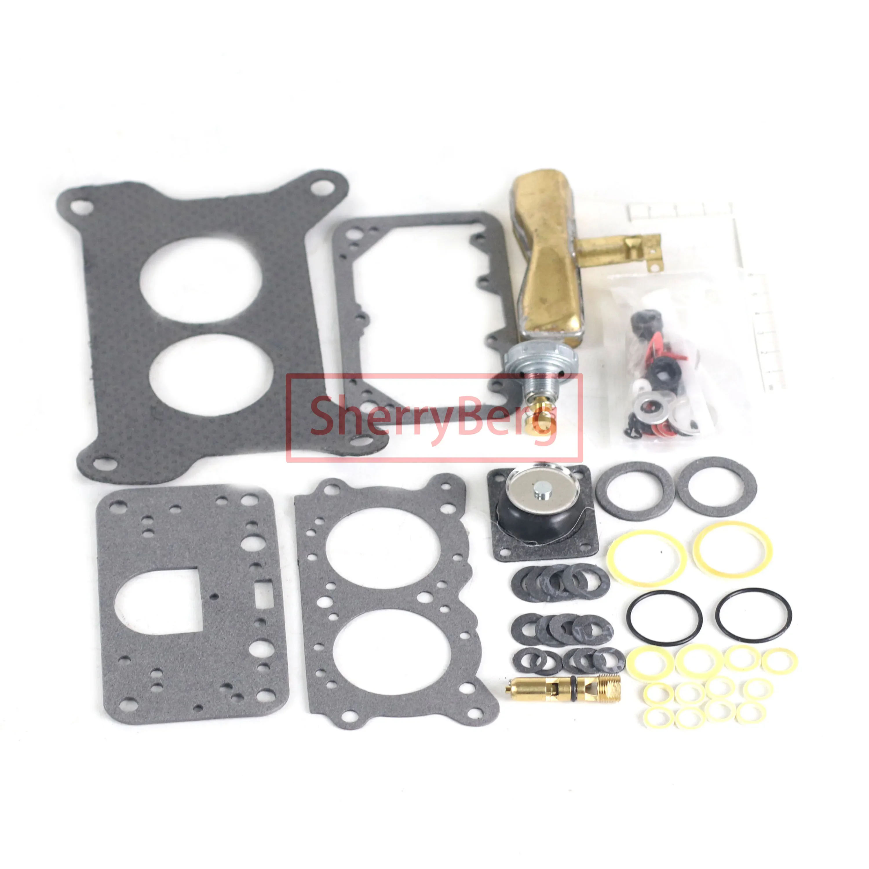Carburettor Gasket Set for Holley 2300 2 Barrel Carburetor Repair Rebuild Kit 500 CFM 4412 NEW BRASS FLOAT 15879 SherryBerg