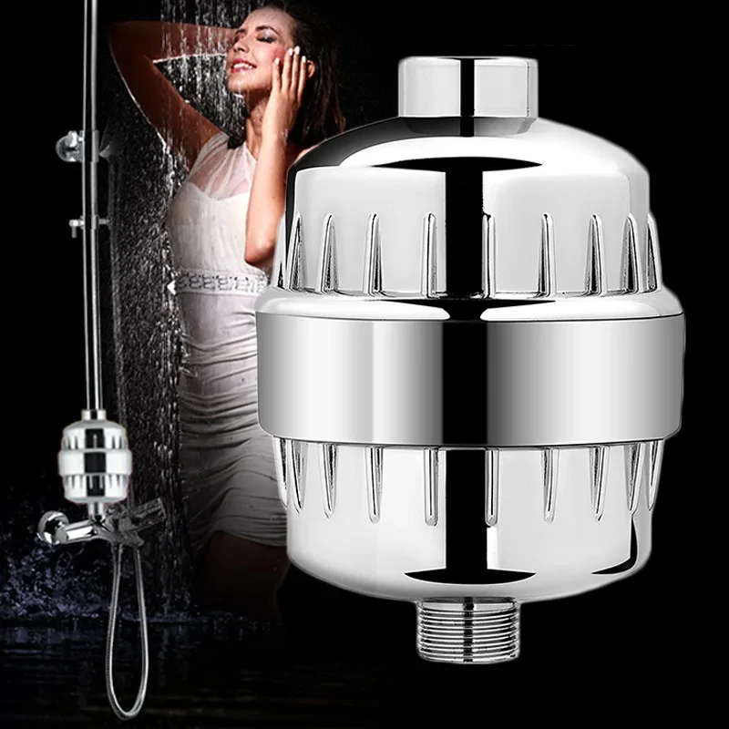 15 Stages Shower Water Filter,Kitchen Faucet Filtration,Remove Chlorine Heavy Metals Filtered Showers Head Soften for Hard Water