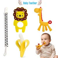 1Pcs Teething Toys,Silicone Baby Teether,BPA Free,Soothing Teething,Banana Finger Toothbrush,Suitable for Infant Boys and Girls 1