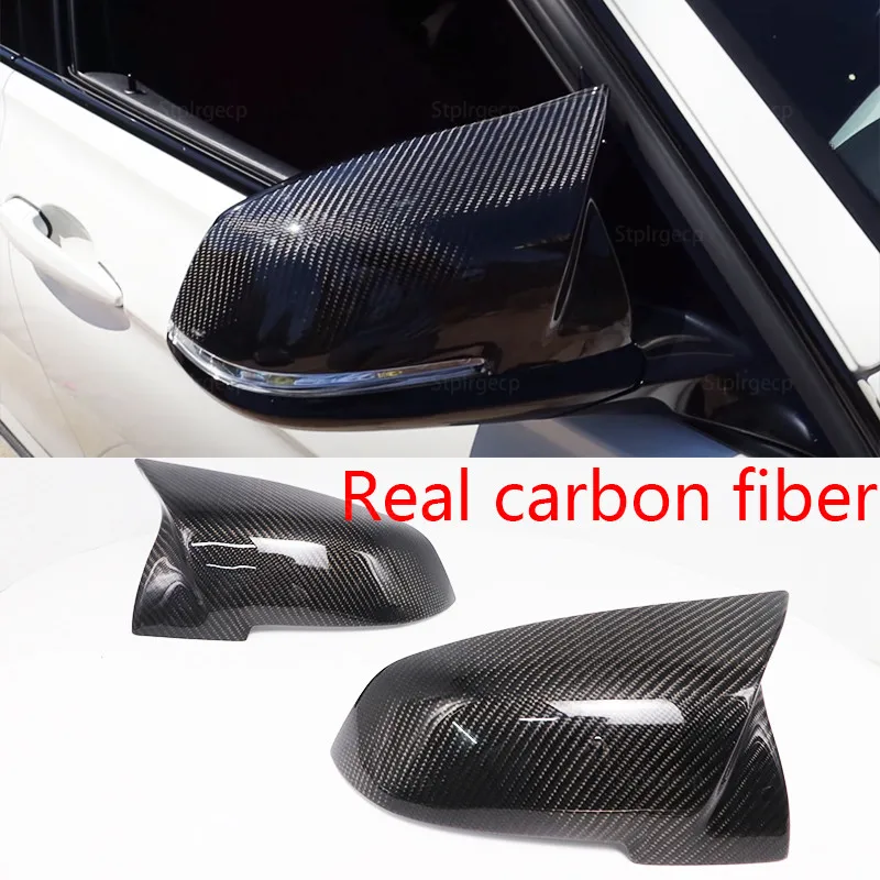 For BMW 1 2 3 4 X Series Rear View Side Mirror Cover F20 F21 F22 F23 F30 F32 F36 X1 E84 F87 M2 Real Carbon fiber Accessories