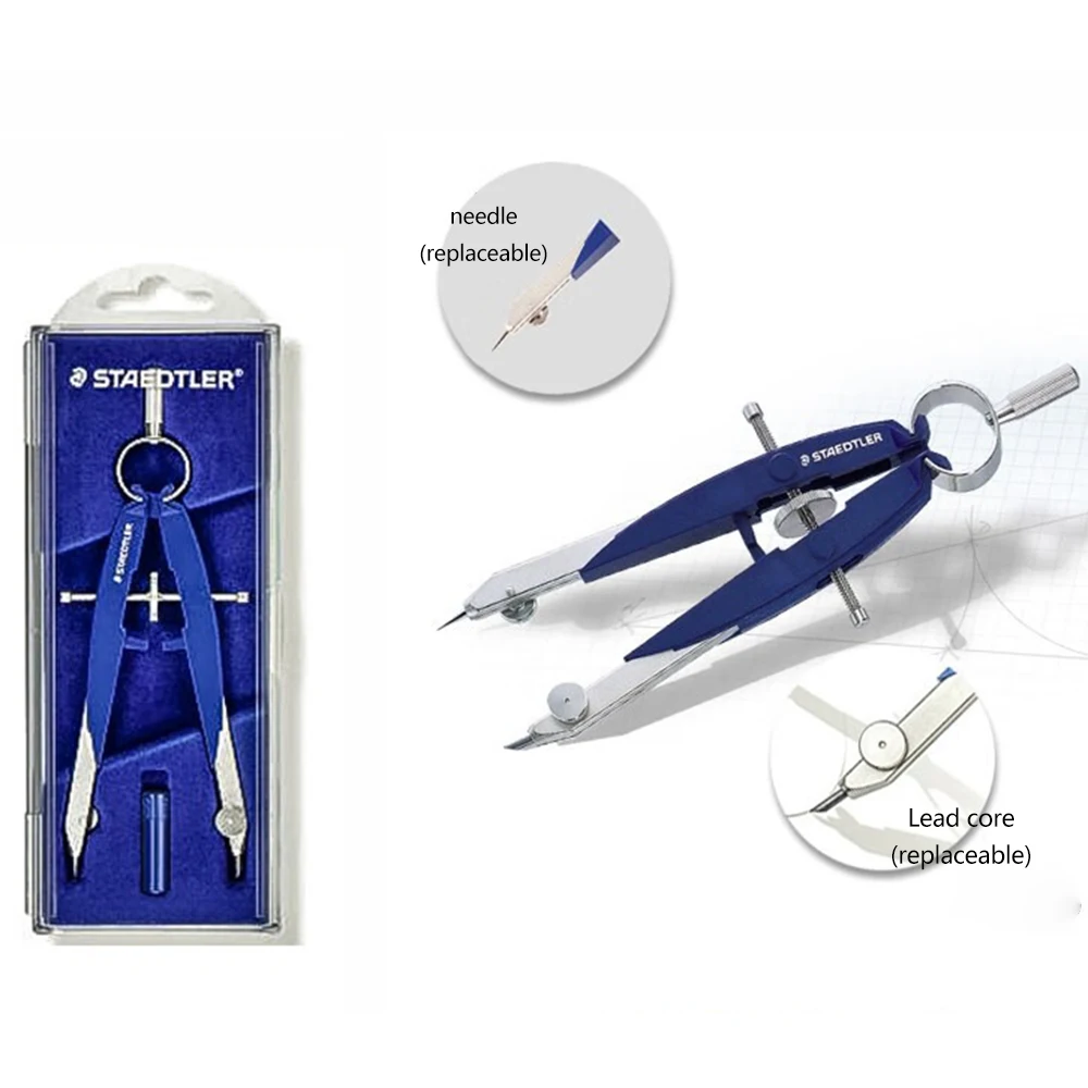 독일 STAEDTLER 고정밀 나침반 556 네온 전문 디자인 엔지니어링 도면 텔레스코픽 폴 도면 사무용품