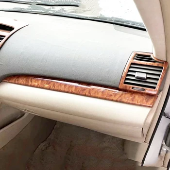 Per Toyota Camry 2006- 2011 accessori per auto decorazione della copertura dello sfiato dell'aria del rivestimento del cruscotto interno in legno di colore