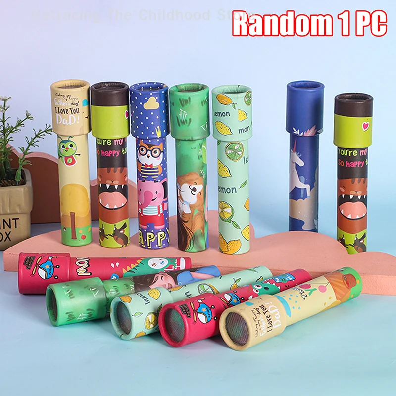 1 Piece Children Party Gift Large Rotating Kaleidoscope Classic Educational Toys For Kids Imaginative Cartoon Toy
