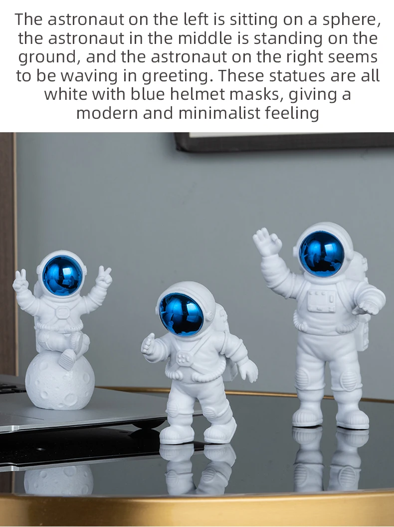 Adornos de astronauta de escritorio, decoración de verano, regalos creativos de cumpleaños, regalos de inauguración de l
