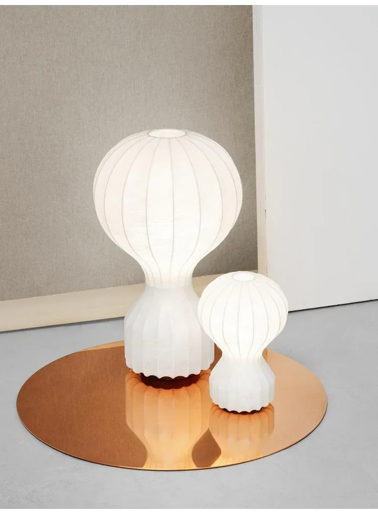 Description Picture 3 of itemNovelty Floor Lamp Nordic Designer Silk Lamp for Bar Living  Study Decor Indoor Home Hot Air Bedroom Bedside торшер напольный
