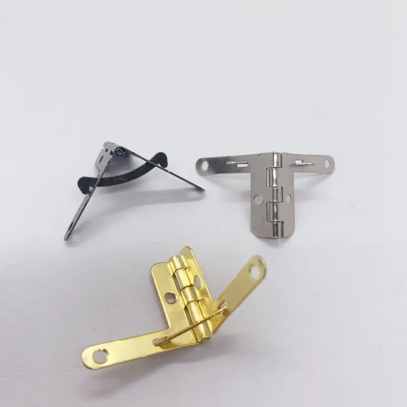 10psc/lot Antique Bronze 90 Degree Support Spring Hinge for Wooden Jewelry Box Gift box furniture Hardware Accessories 22*29cm