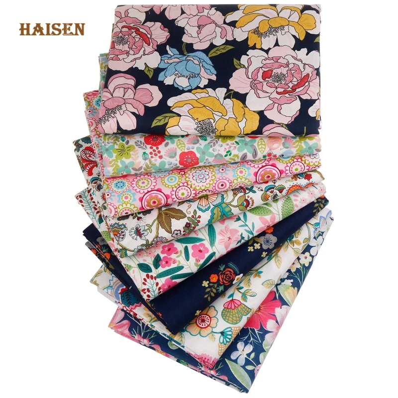

8pcs/Lot,Gorgeous Floral Printed Patchwork Cloth,Twill Cotton Tissue Fabric Set,Baby&Child DIY Sewing&Quilting Textile Material