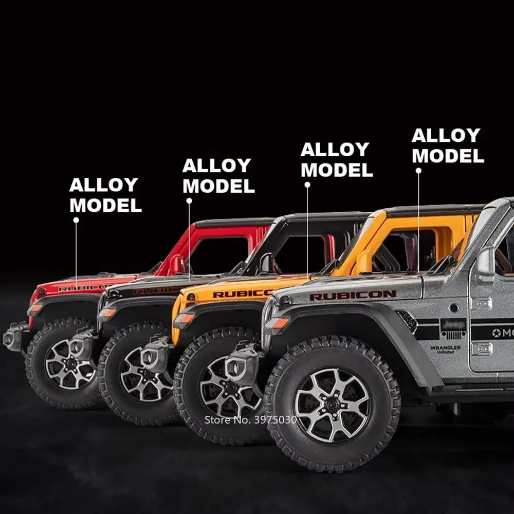 Diecast Wrangler Rubicon with Sound and Light Features