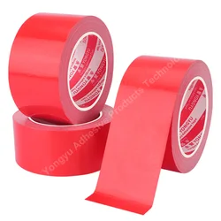 Industrial Grade Red Pipeline Tape - Durable, Waterproof, Flexible, Residue - Free, UV Resistant - 100mm (Red)