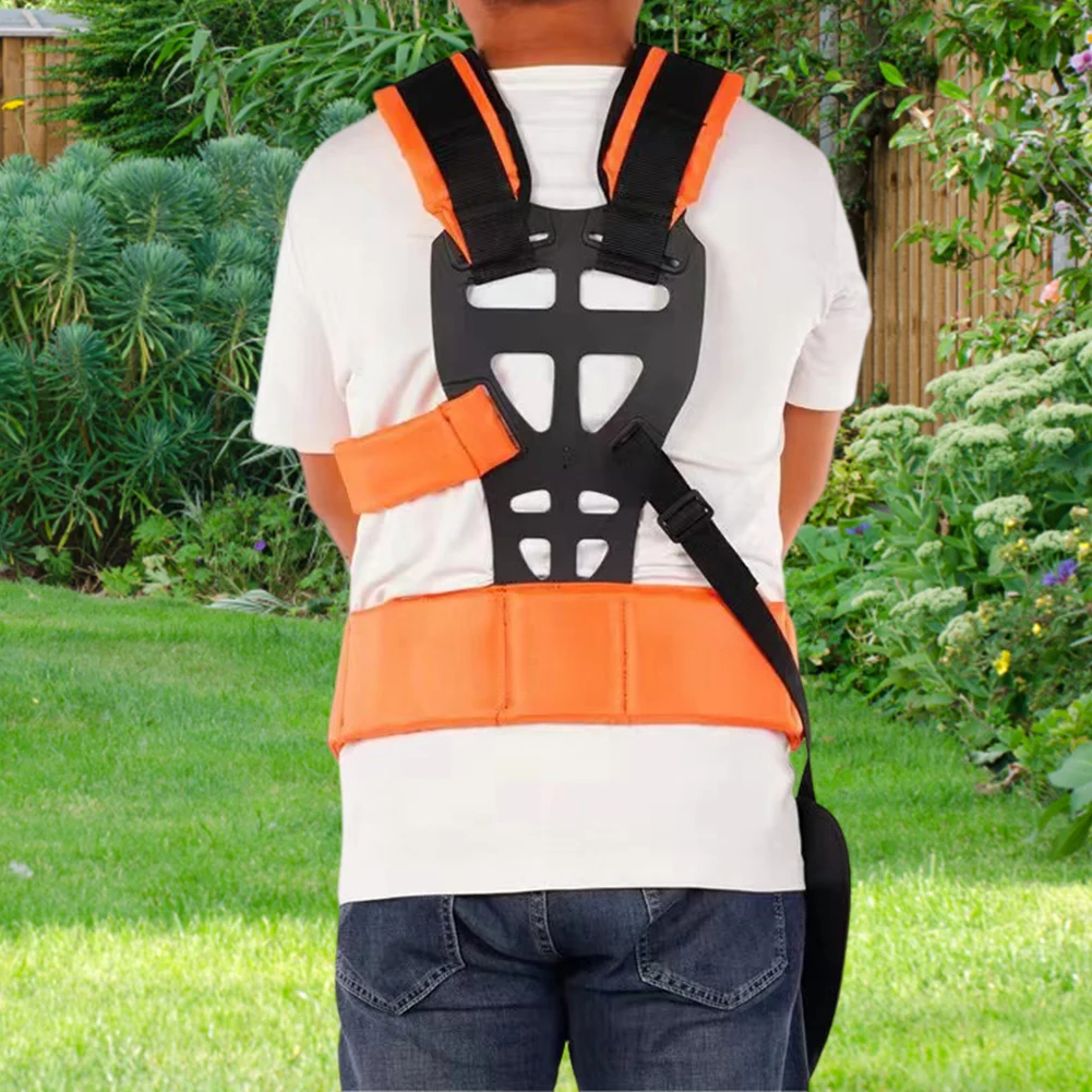 New Lawn Mower Harness Strap Adjustable Grass Trimmer Strap Labor Saving Double Shoulder Strap for Brush Cutter Mower Trimmer