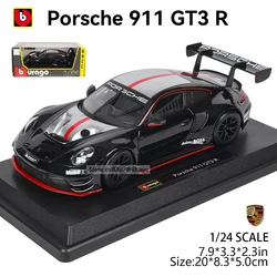 Bburago 1:24 Porsche Alloy Car Model - Simulation Craft Decoration & Gift (911 GT3 R)