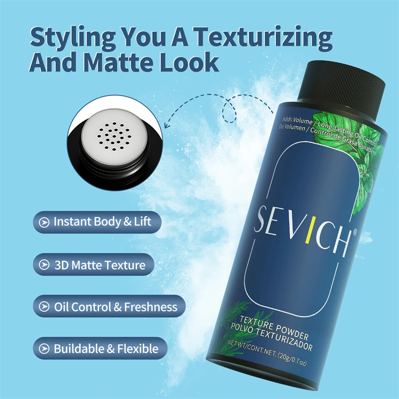 Men Hair Texture Powder Hair Volumizing Powder Thickening Matte Hair Building Fiber Powders Hair Styling Powder Dry Shampoo 20g view 4