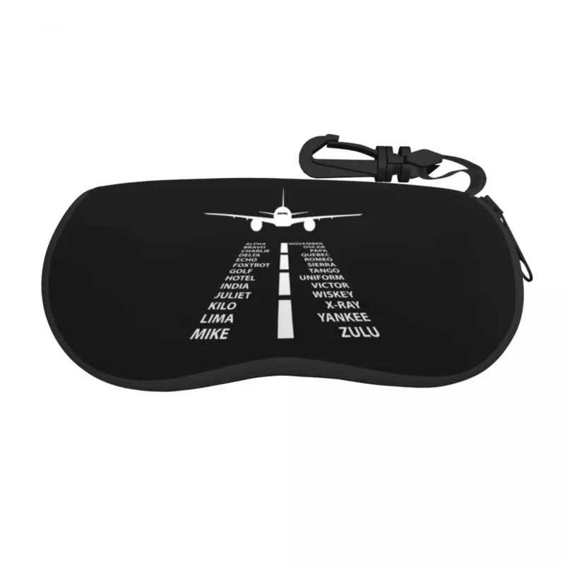 

Custom Phonetic Alphabet Pilot Airplane Aviation Gift Glasses Case Cool Aviator Air Fighter Shell Eyeglasses Case Sunglasses Box