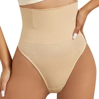 Women Thong Panty Shaper High Waist Tummy Control Panties Slimming Underwear Butt Lifter Belly Shaping Cincher Brief Shapewear 4