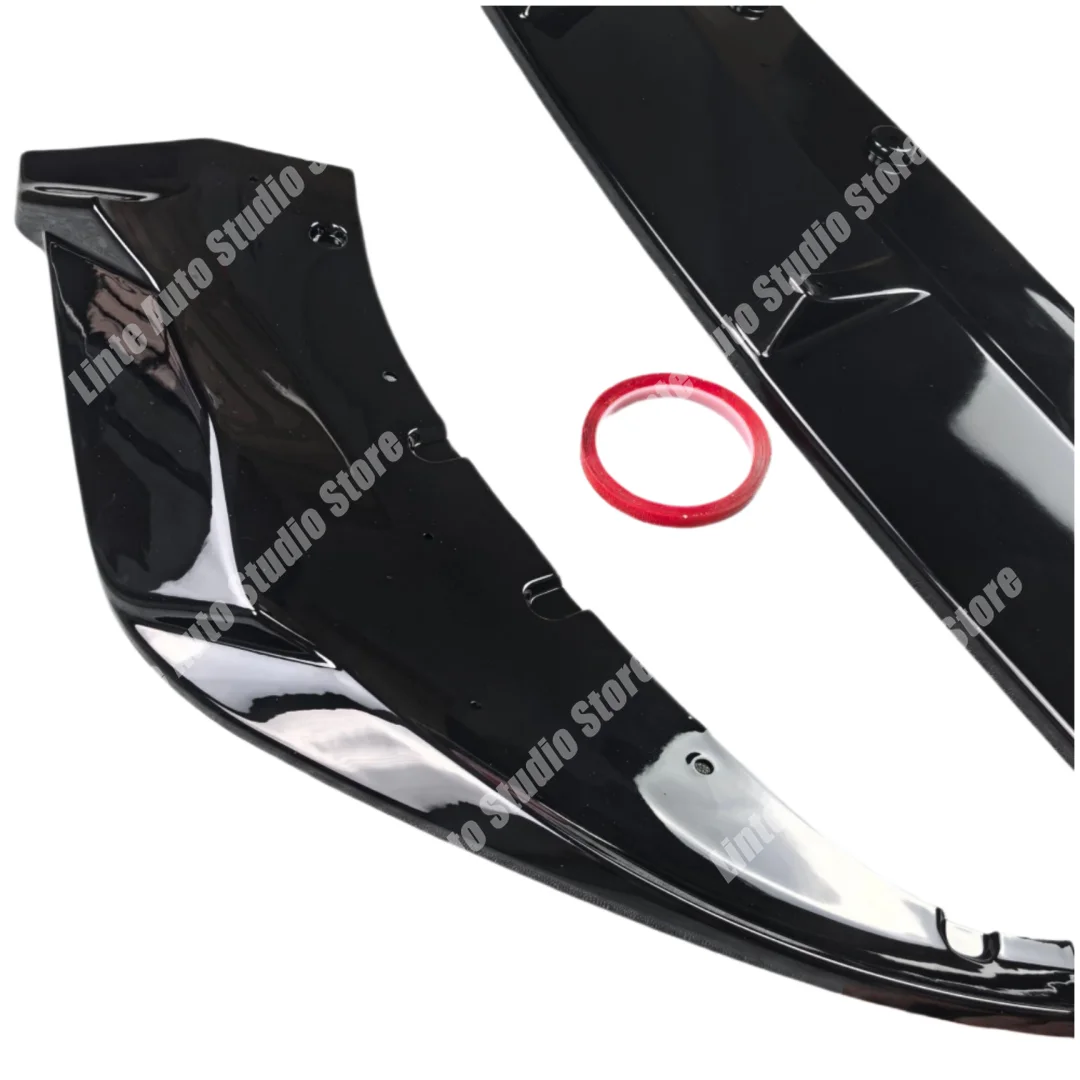 BMW 7 시리즈 G11 G12 M 팩 LCI 745e 730Li 740Li 2019 2020-2022 ABS 글로시 블랙 바디 키트용 프론트 범퍼 스플리터 립 스포일러