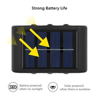 Lumière LED solaire, applique murale extérieure étanche, éclairage de clôture du crépuscule à l'aube pour jardin d'été, cour, porche, passerelle, Camping, maison 4
