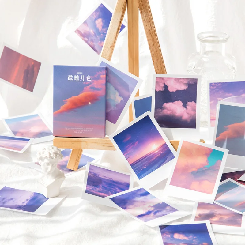 30 Blatt wunderschöne malerische Aufkleber mit verschiedenen natürlichen Szenen, für Scrapbooking und Tagebuchdekoration – Detail 3