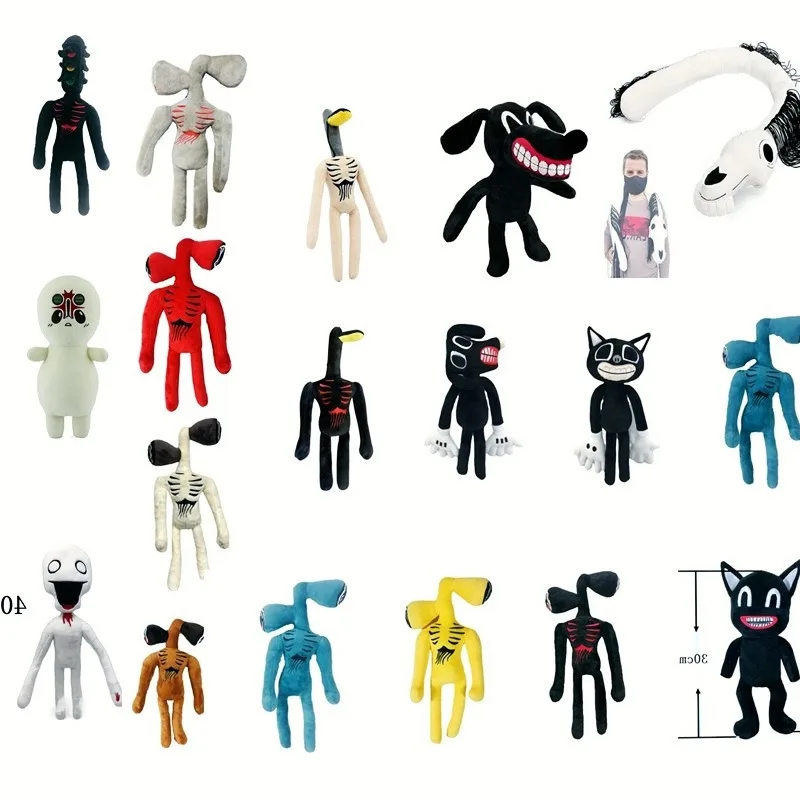 Siren Head Zombie Skeleton Man Police Dei Plush Toy Doll Children's Day Birthday Gift Package Factory Wholesale |