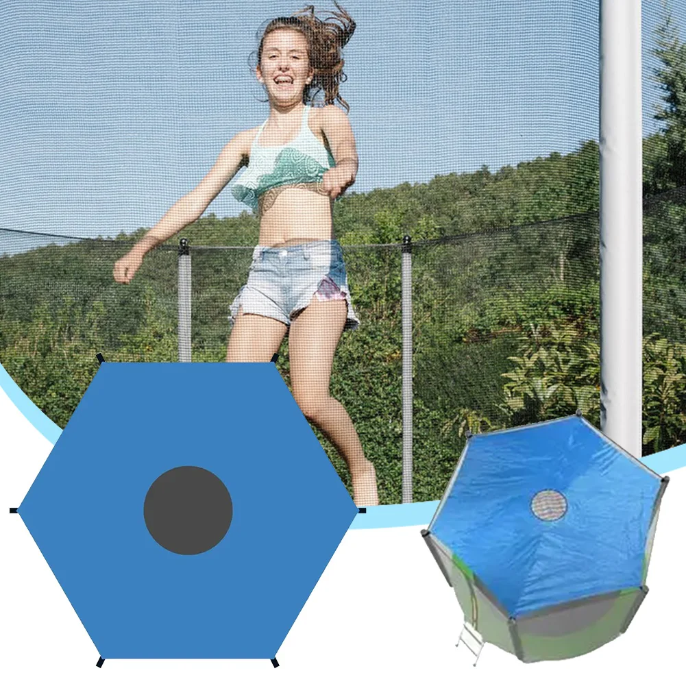 5/6/10ft Trampoline Cover Sun-Protection Trampoline Shade Cover Trampolines Sunshade Accessories for Outdoor Backyard Playground