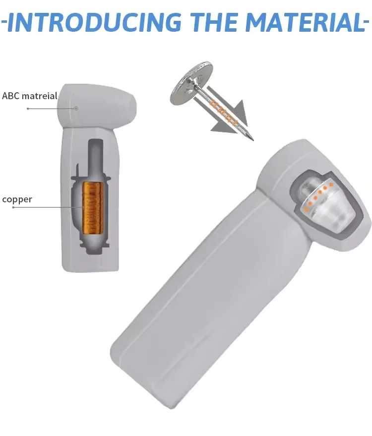 100 Pcs AM 58KHz 46mm Grey ABS Material security hard tag for store, EAS System pencil Tag for Supermarket Clothing Shop