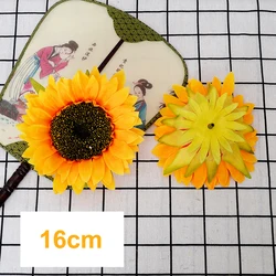 Sunflower Head Artificial Flower Decorations - Pack of 5/10/20 for Home and Window Décor (Sunflower Head 5)