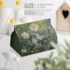 Leather Tissue Holder Oil Painting Tissue Box Bedroom Kitchen Storage Box Napkin Holder For Home Office Desk Decoration 1