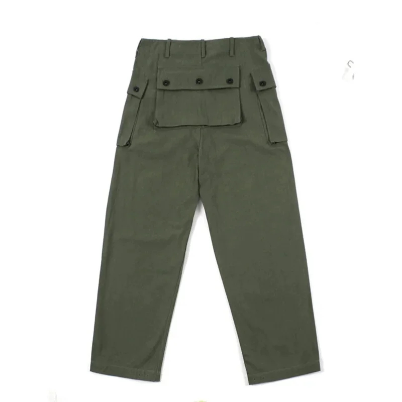 

USMC HBT Pants American Army World War II Marine Corps Big Pocket Outdoor Climbing Men's Casual Trousers Herringbone Overalls