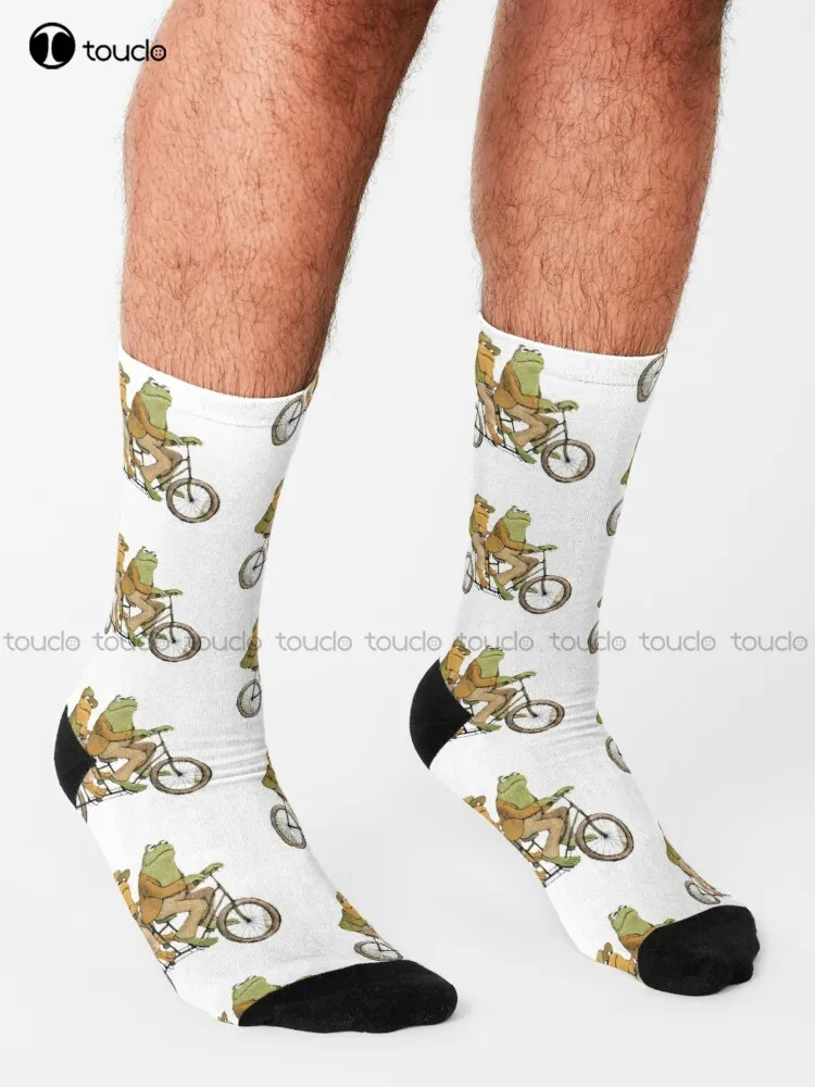 Frosch Und Kröte Socken Socken Frauen, Personalisierte 360 ° Digital Print Geschenk Harajuku Unisex Erwachsene Teen Jugend Socken Bunte