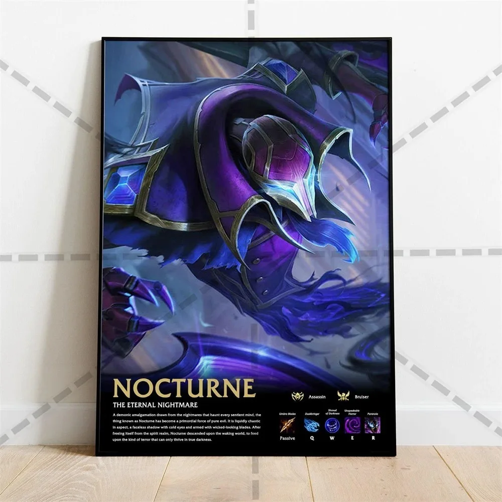 League of ATIONS End Miss Fortune Art Room Decor, Top Games, Neeko,  Morgana, Nidalee, Nocturne, Nasus, Mordekaiser, Aesthetic Painting, 2023 -  AliExpress, image size:1000x1000