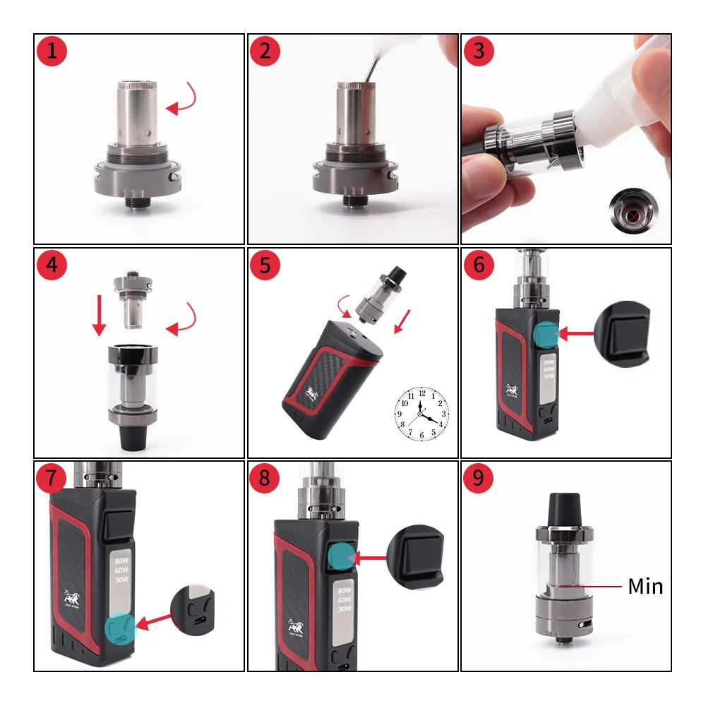 Original 80w Vape Kit Shisha Pen Hookah 2000mah Battery 3.5ml Tank