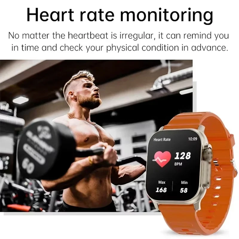 Nuovo Smartwatch Uomo Donna 49mm Serie 8 Schermo AMOLED 2.19" NFC Bussola Impermeabile IWO Ultra 2 Smartwatch 2026 Per Android iOS - Image 3