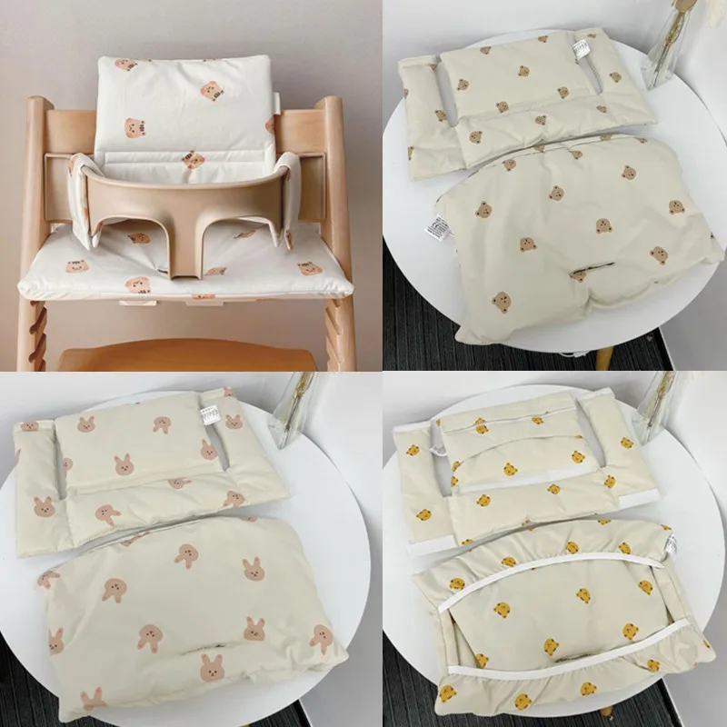 Soft Highchair Cushion Washable Baby Dinner High Chair Seat Cushion Liner Mat Pad Back Cushion for Stokk Trip Trap High Chair