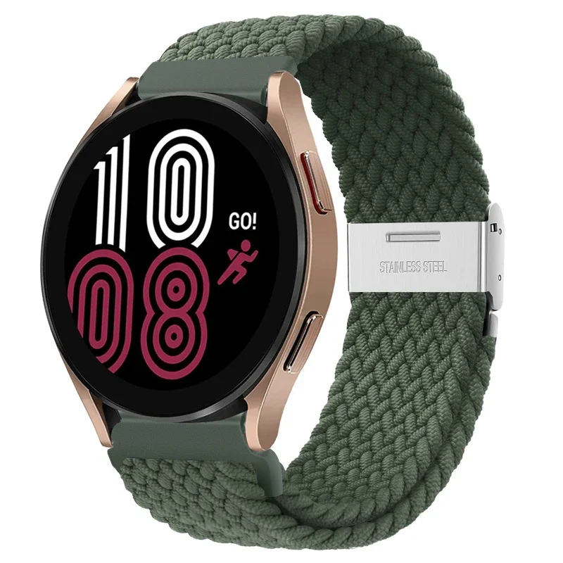 Braided Elastic Nylon Band - 20mm/22mm - Multi-Functional Smartwatch Bracelet
