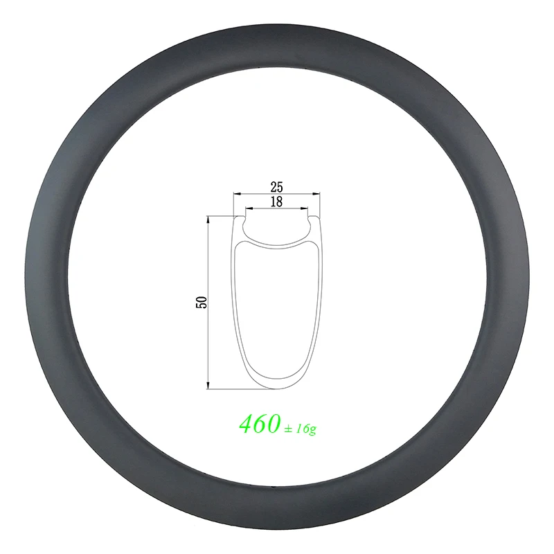 700c 50mm clincher 50C road disc carbon rim 25mm wide U shape 3K 12K UD matte glossy 20 24 28 32 Holes disk brake bike wheel