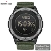 NORTH EDGE Watch for Men ALPS 45MM Outdoor Sports Swimming Metronome Compass Waterproof Carbon Fiber Case Nylon Strap Men Watch 1