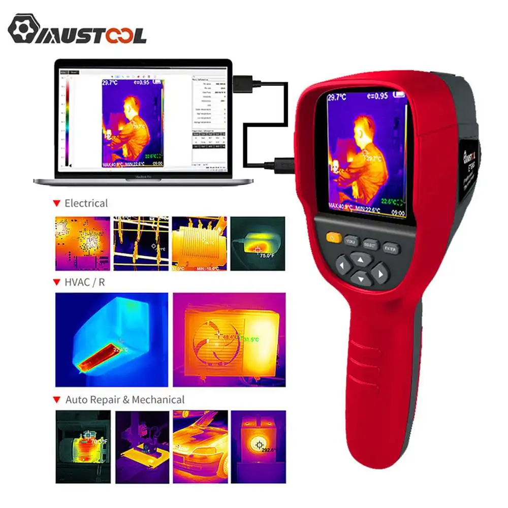 

MUSTOOL ET692D 320*240 Infrared Thermal Imager -20~350 Thermal Camera 3.2-inch Full View Floor Heating Electrical Inspect