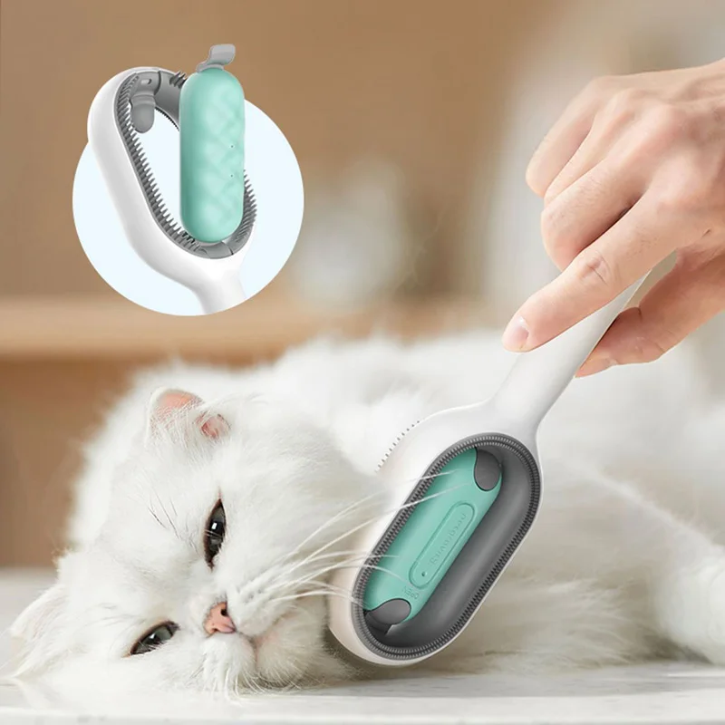Enhanced Pet Hair Removal Comb with Wipes - Premium Grooming Tool