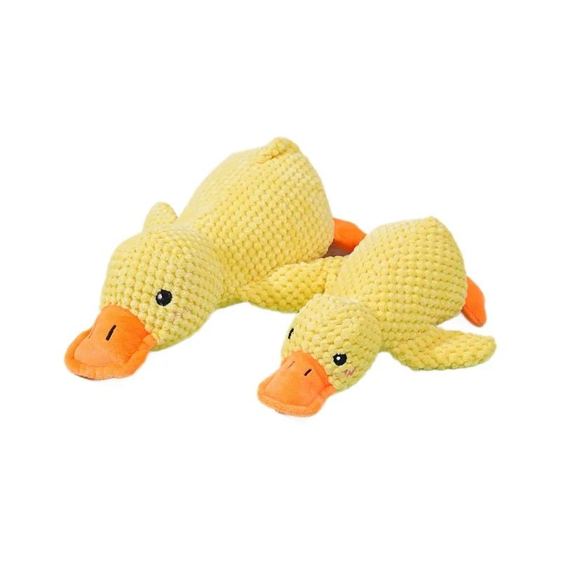 Little Yellow Duck Plush Dog Toy 3