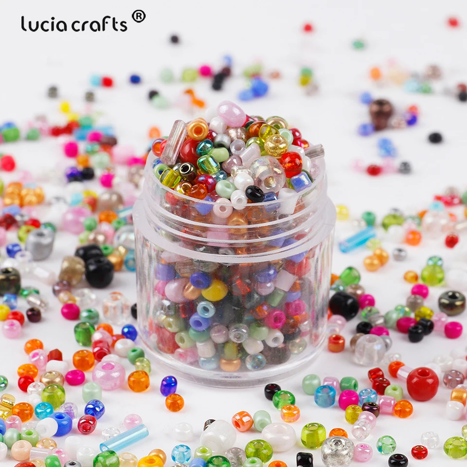 Perles En Verre Cludoo 224 Pièces - Trou Large 5mm - Création Bijoux Et Bracelets