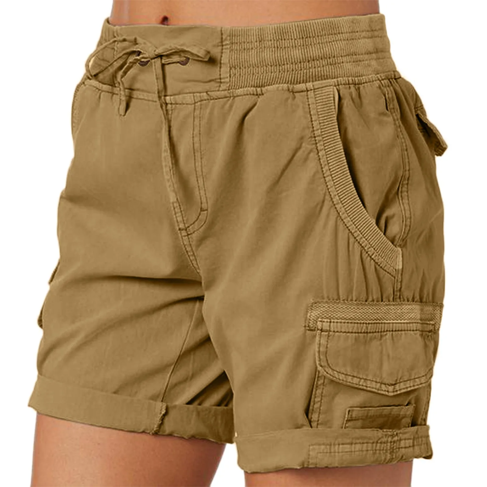 

Women Cargo Shorts Summer Loose Hiking Bermuda Shorts With Pockets 4
