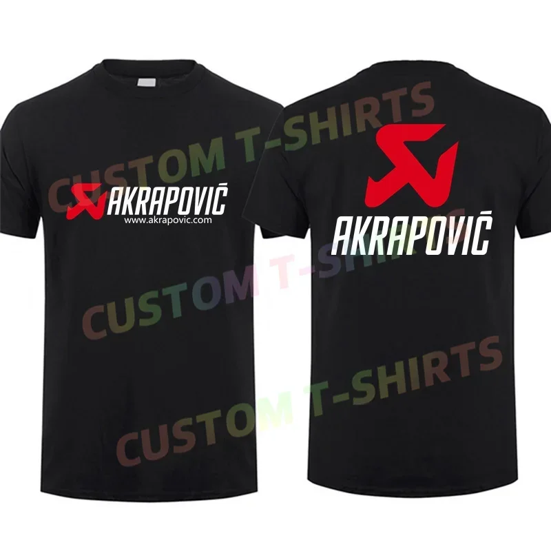 

2024 Men T Shirt Casual Akrapovics Racing Logo T-shirt Graphic Oversized Sports Tops Breathable Comfortable Streetwear S-3XL