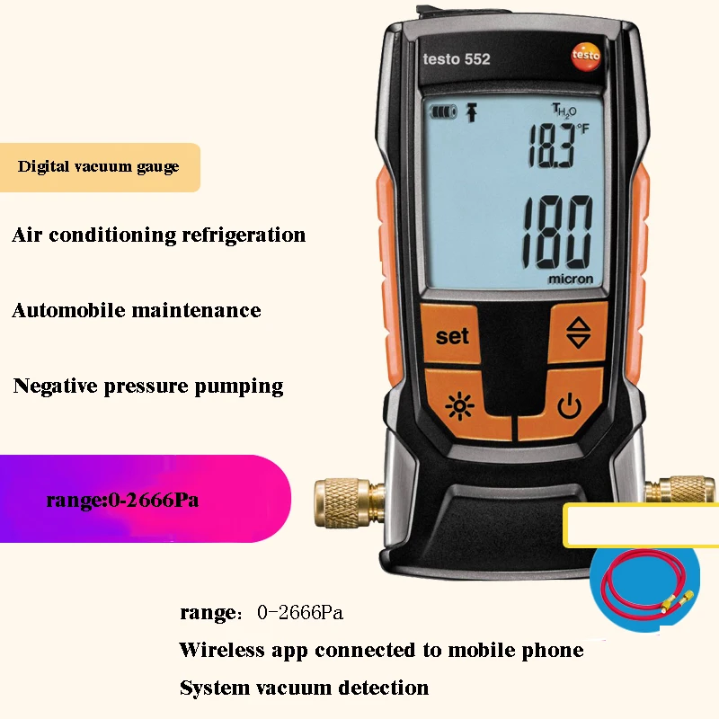 Digital vacuum gauge high precision vacuum pressure gauge electronic