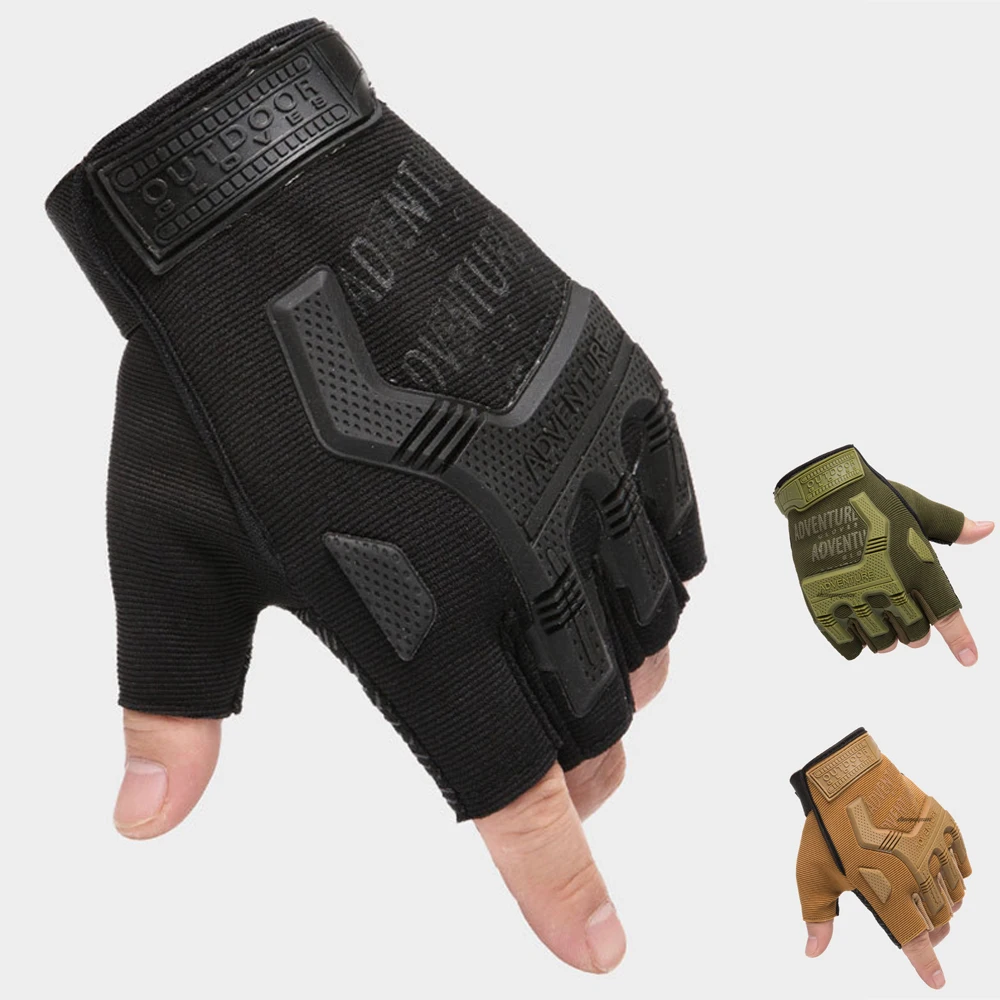 Tactical Army Shooting Half Finger Glove Outdoor Sports Fingerless