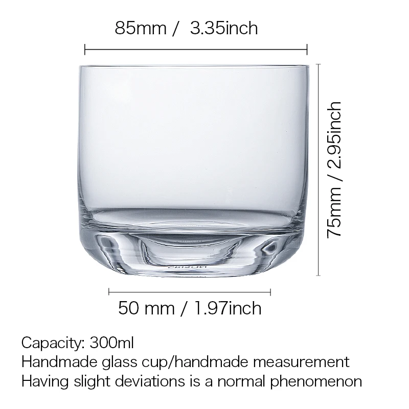 DWF02 Crison Old Fashioned glsss/whisky glass/cocotail glass Lead free crystal cup 300ML Bar bartender utensils